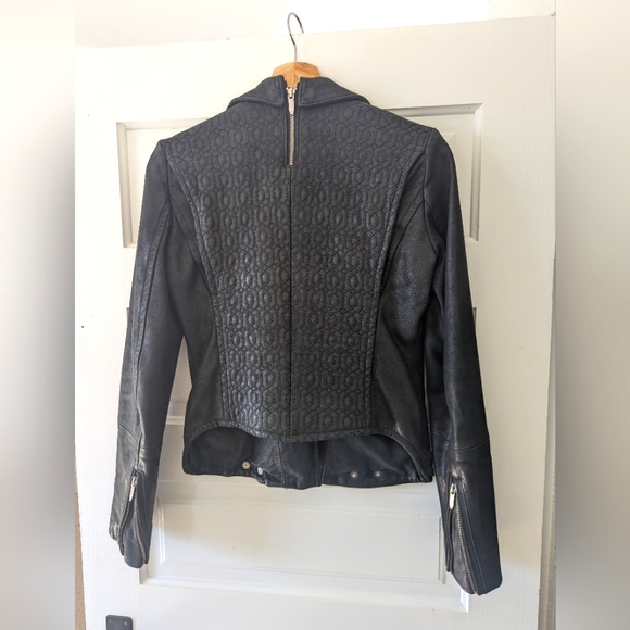 Theyskens theory, leather biker jacket, black, extra small - Picture 2 of 5